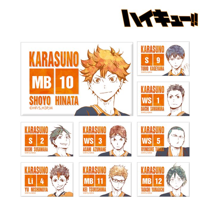 Haikyu!! Trading Ani-Art Can Magnet Ver. A [SET OF 9]