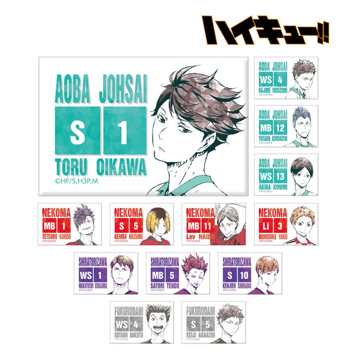 Haikyu!! Trading Ani-Art Can Magnet Ver. B [SET OF 13]