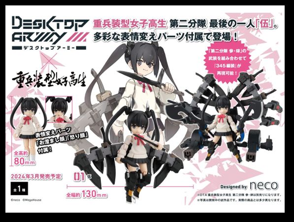 Desktop Army Heavy Weapon High School Girl Team | Kyou Hobby Shop