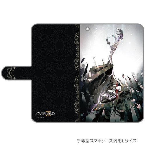 Overlord III Book Type Smartphone Case Ainz Ooal Gown (L Size)