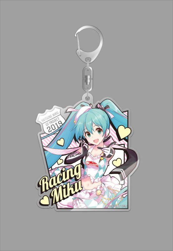 Hatsune Miku GT Project Hatsune Miku Racing Ver. 2019 Deka Acrylic Key Chain 1