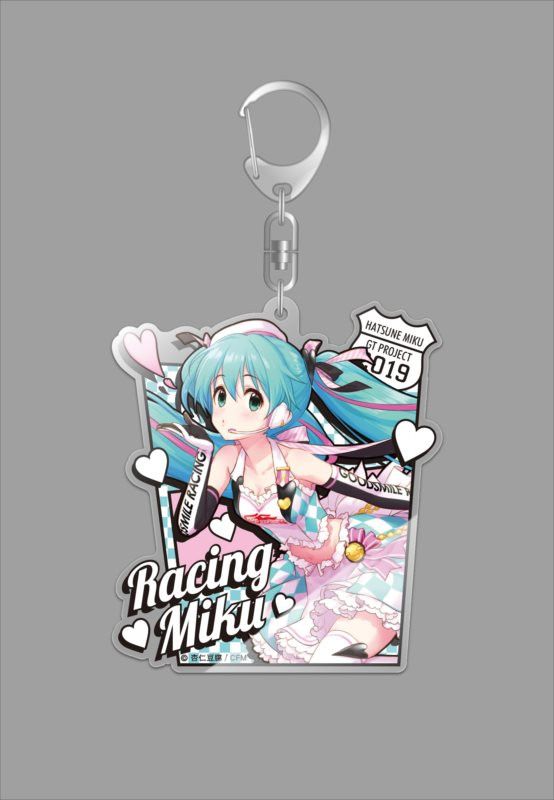 Hatsune Miku GT Project Hatsune Miku Racing Ver. 2019 Deka Acrylic Key Chain 2