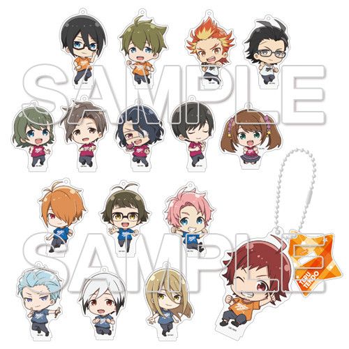 The Idolmaster SideM: Wake Atte Mini!  Trading Acrylic Stand Ver. A [SET OF 16]