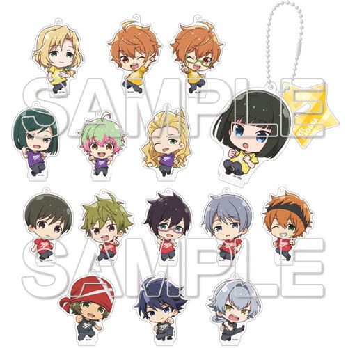 The Idolmaster SideM: Wake Atte Mini!  Trading Acrylic Stand Ver. B [SET OF 15]