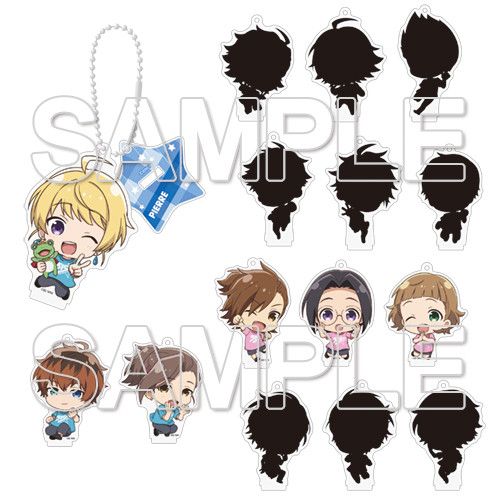 The Idolmaster SideM: Wake Atte Mini!  Trading Acrylic Stand Ver. C [SET OF 15]