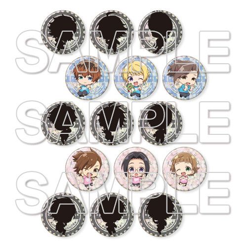 The Idolmaster SideM: Wake Atte Mini!  Trading Hologram Can Badge Ver. C [SET OF 15]