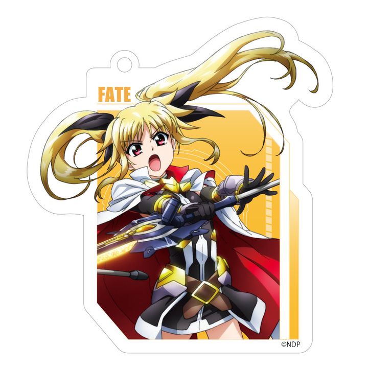 Magical Girl Lyrical Nanoha Detonation Acrylic Key Chain Fate T. Harlaown