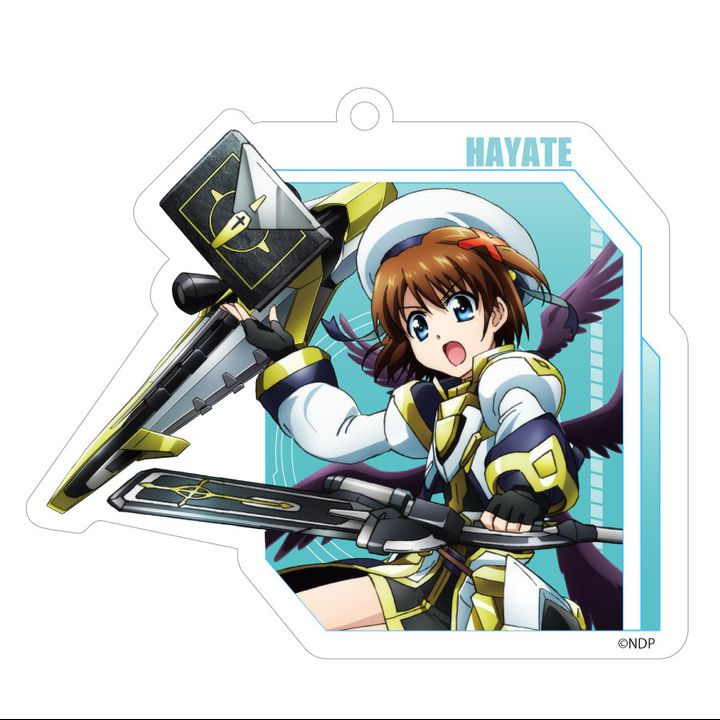 Magical Girl Lyrical Nanoha Detonation Acrylic Key Chain Yagami Hayate