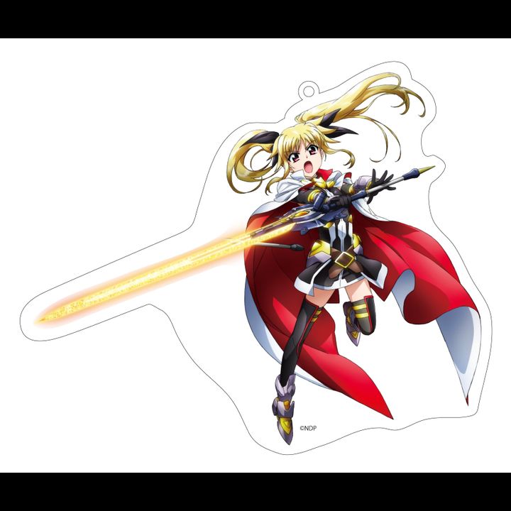 Magical Girl Lyrical Nanoha Detonation Big Acrylic Key Chain Fate T. Harlaown