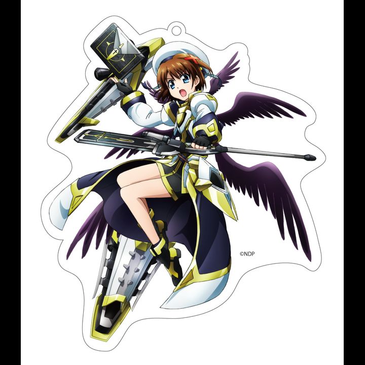 Magical Girl Lyrical Nanoha Detonation Big Acrylic Key Chain Yagami Hayate