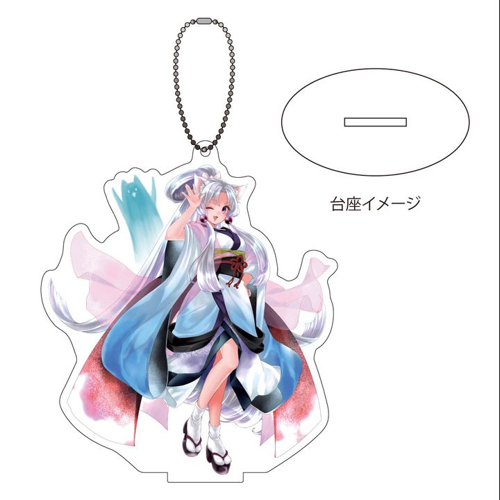 Acrylic Stand Key Chain Tohoku Zunko 02 Tohoku Itako