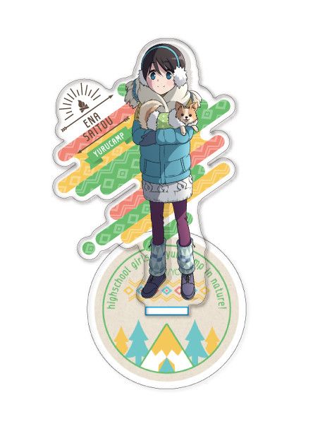 Yurucamp Acrylic Stand Saito Ena (8cm)
