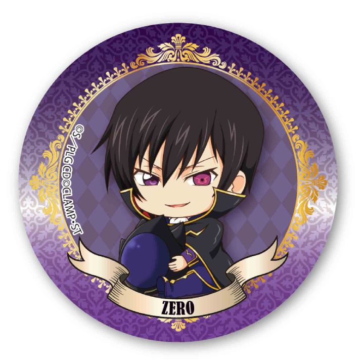 Code Geass Lelouch of the Rebellion GyuGyutto Can Badge Zero