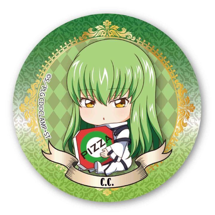 Code Geass Lelouch of the Rebellion GyuGyutto Can Badge C.C.