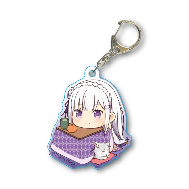 Re:Zero kara Hajimeru Isekai Seikatsu Acrylic Key Chain Kotatsu Ver. Emilia