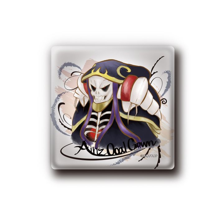 Overlord III Square Can Badge Ainz Ooal Gown
