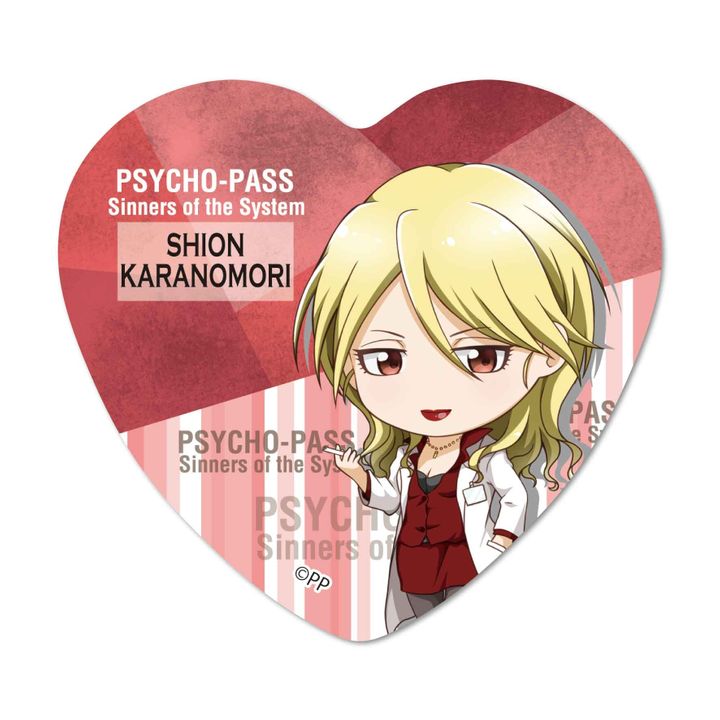 Psycho-Pass Sinners of the System TEKUTOKO Heart Can Badge Karanomori Shion