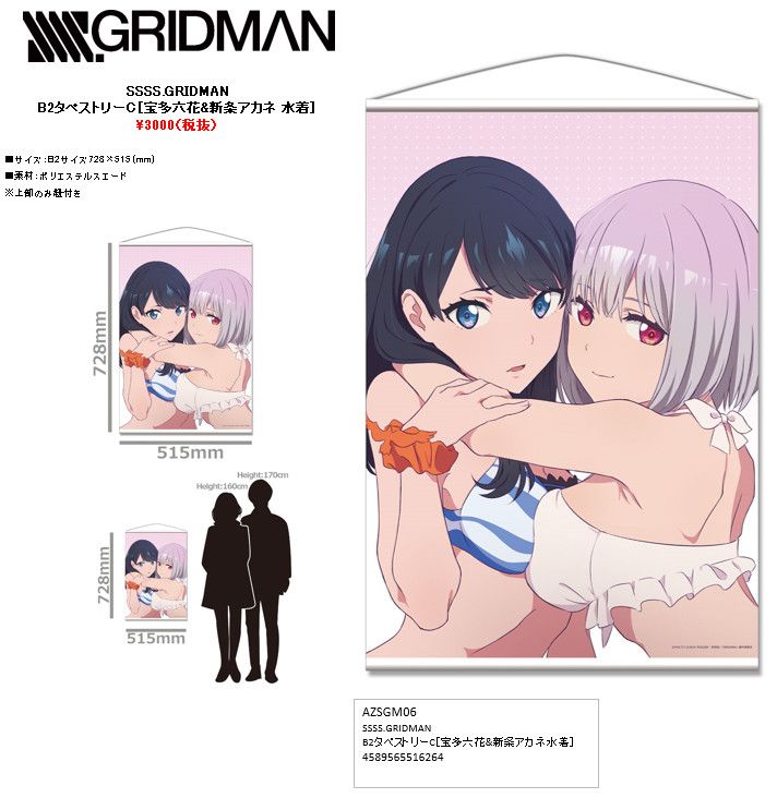 SSSS.Gridman B2 Tapestry C Takarada Rikka & Shinjo Akane Swimwear