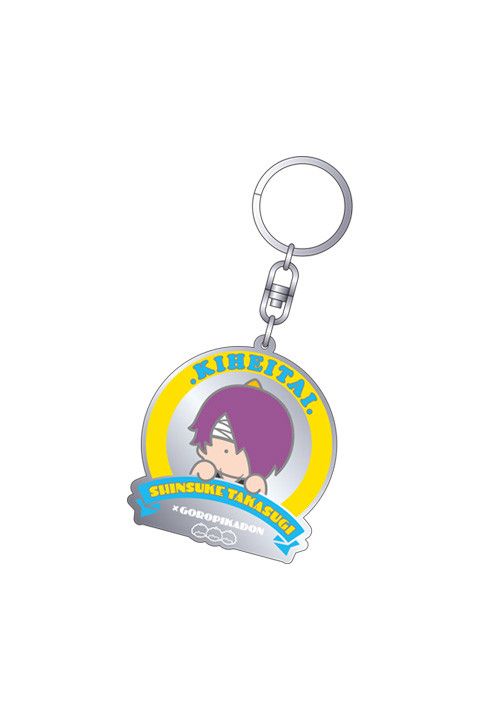 Gintama x Sanrio Characters Metal Key Chain D Kiheitai x Goropikadon