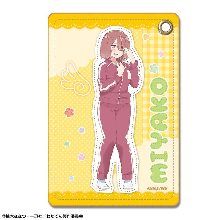 Wataten!: An Angel Flew Down to Me Leather Pass Case Design 01 Hoshino Miyako
