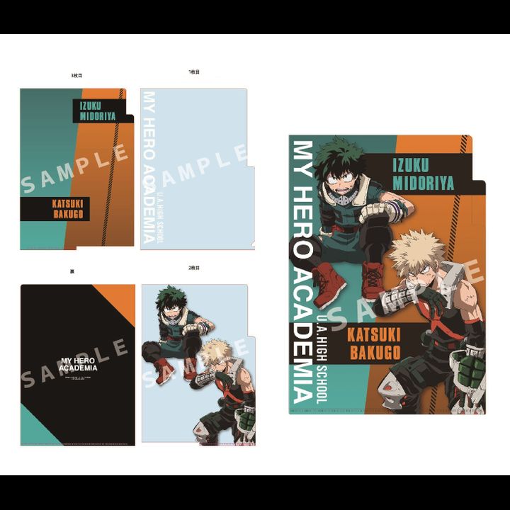 My Hero Academia 3 Pocket Clear File -Battle- Midoriya & Bakugo