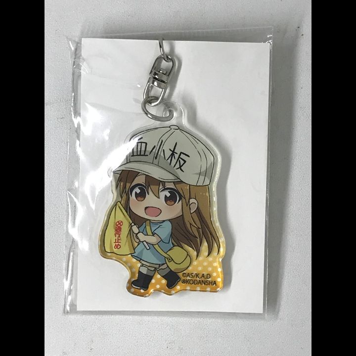 Cells at Work! TEKUTOKO Acrylic Key Chain Platelet, Flag