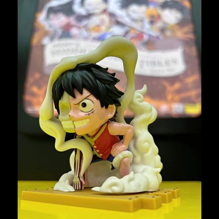 [Set of 6] Blind Box Mini Figure One Piece Luffy Gears Edition Ver ...