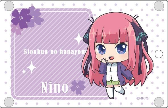 The Quintessential Quintuplets H bit Series Acrylic IC Card Case Nakano Nino