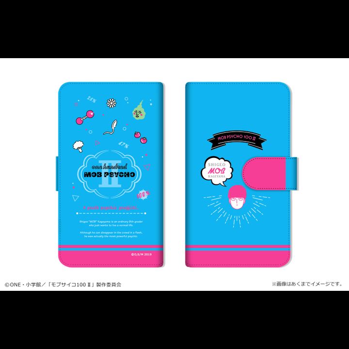 Mob Psycho 100 II Diary Smartphone Case for Multi Size L 01 Kageyama Shigeo