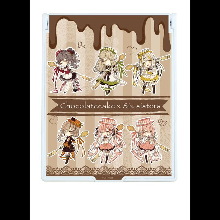 Deka Chara Mirror Chocolate Cake Six Sisters 01 Mini Character Group Design