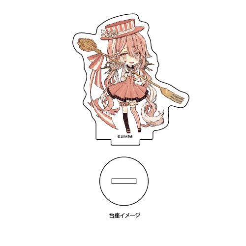 Acrylic Petit Stand Chocolate Cake Six Sisters 06 Strawberry & Sakura Chocolate Cake Sakura