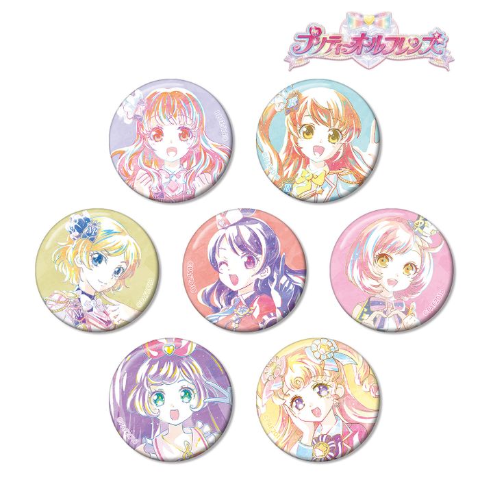 Pretty All Friends Trading Ani-Art Can Badge [SET OF 7]