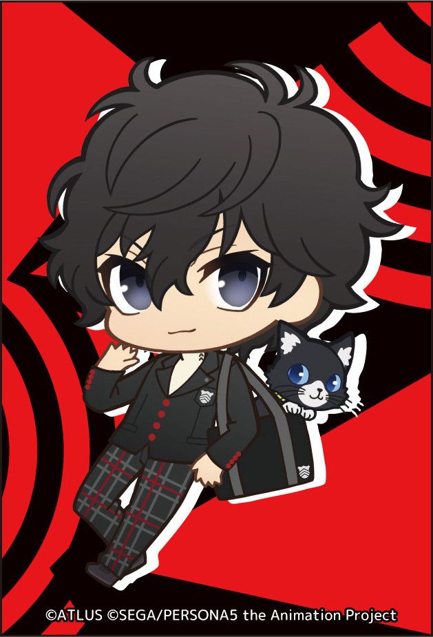 PERSONA5 the Animation Square Magnet Puni Chara Amamiya Ren