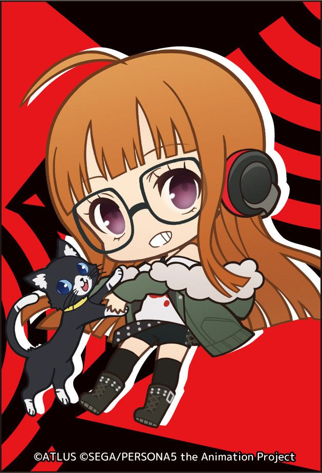 PERSONA5 the Animation Square Magnet Puni Chara Sakura Futaba