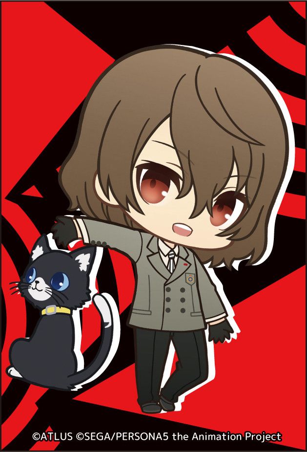 PERSONA5 the Animation Square Magnet Puni Chara Akechi Goro