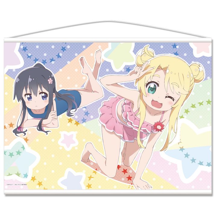 Wataten!: An Angel Flew Down to Me B2 Tapestry A Shirosaki Hana & Himesaka Noa Swimwear  (72x51cm)