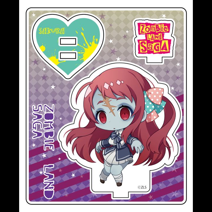 Zombie Land Saga Acrylic Diorama Minamoto Sakura Zombie Ver.