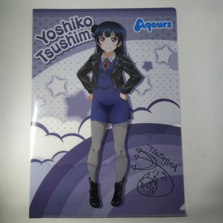 Clear File A4 Tsushima Yoshiko - LoveLive! Sunshine!! Over The Rainbow Seven Eleven Collaboration 
