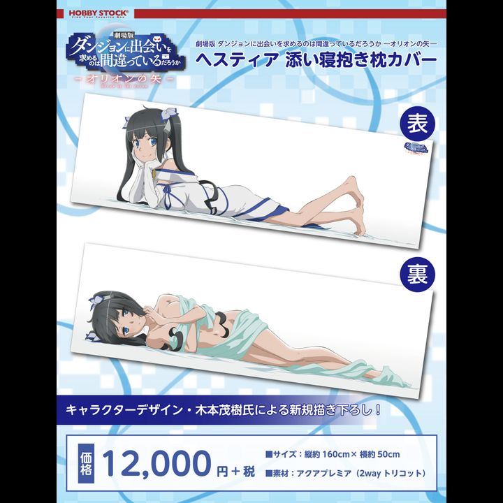 Is It Wrong to Try to Pick Up Girls in a Dungeon?: Arrow of the Orion Hestia Soine Dakimakura Cover (160x50cm)