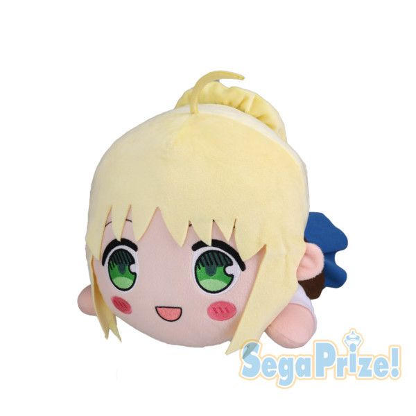 Mega Jumbo Nesoberi Nuigurumi Plush Saber - Emiya-san Chi no Kyou no Gohan (40x22cm)