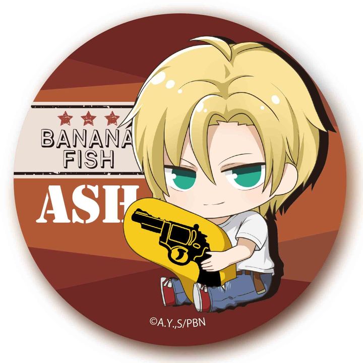 Banana Fish GyuGyutto Can Badge Ash Lynx