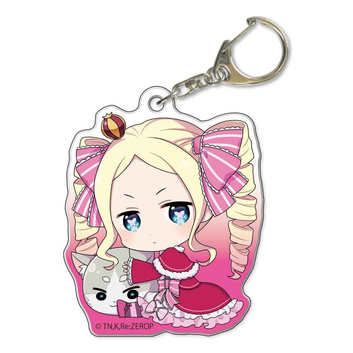 Re:Zero kara Hajimeru Isekai Seikatsu GyuGyutto Acrylic Key Chain Beatrice Puck