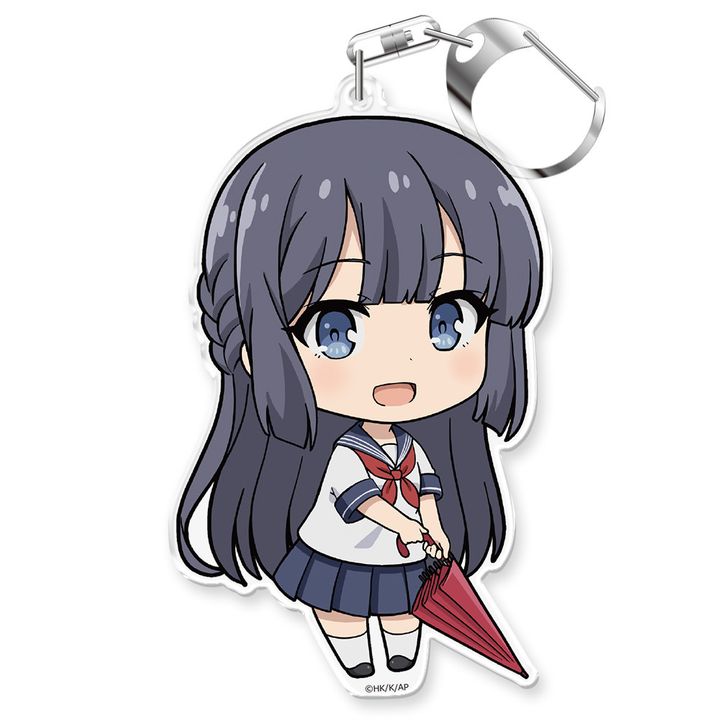 Seishun Buta Yaro wa Bunny Girl-senpai no Yume wo Minai Puni Colle! Key Chain Makinohara Shoko Junior High School Student Ver.