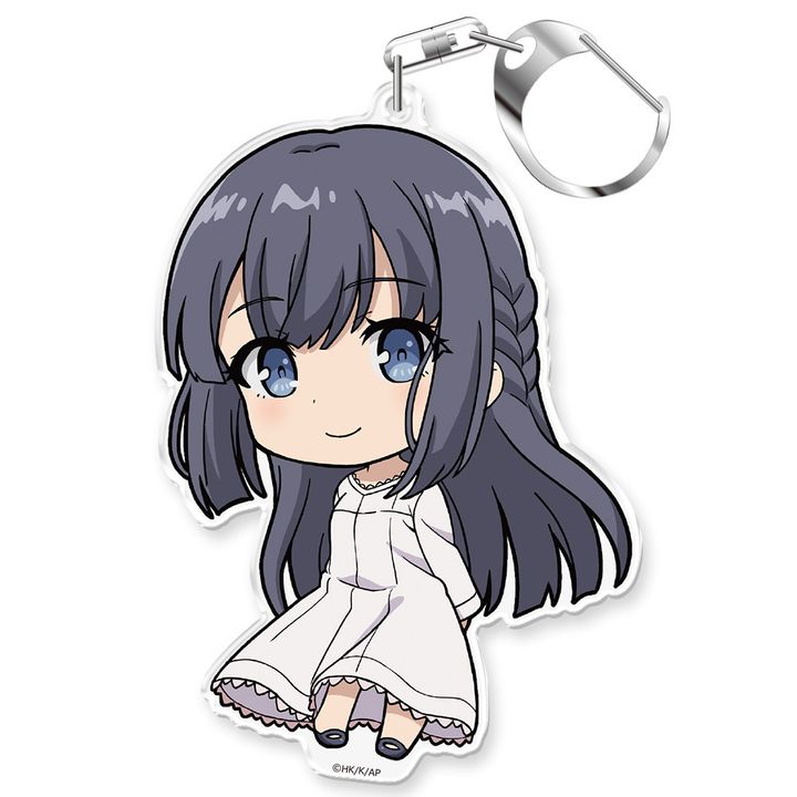 Seishun Buta Yaro wa Bunny Girl-senpai no Yume wo Minai Puni Colle! Key Chain Makinohara Shoko