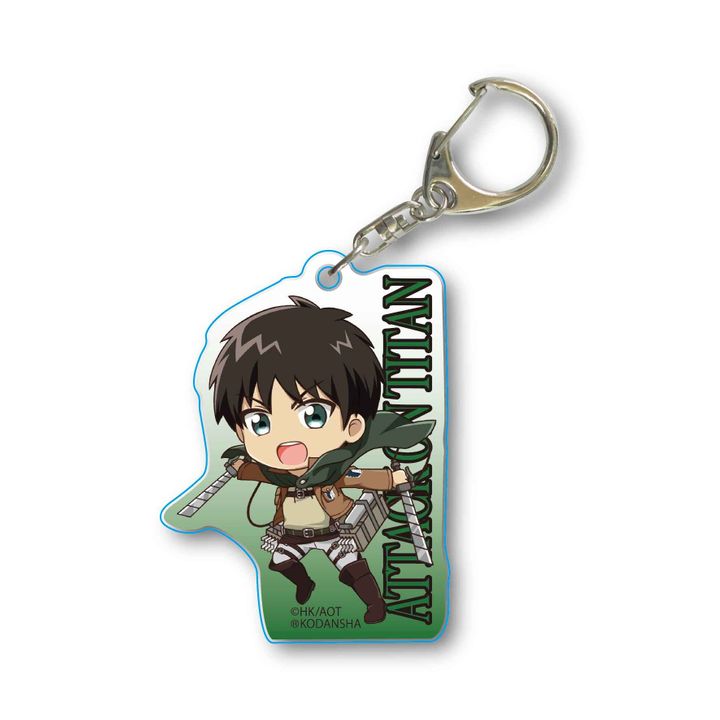 Attack on Titan Season 3 TEKUTOKO Acrylic Key Chain Eren Yeager 3D Manever Gear