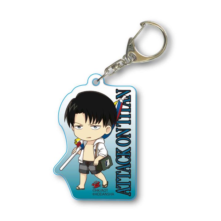 Attack on Titan Season 3 TEKUTOKO Acrylic Key Chain Levi Swimwear