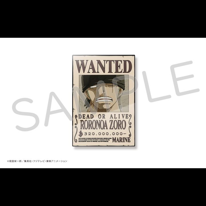 One Piece Acrylic Bounties Security Magnet Roronoa Zoro