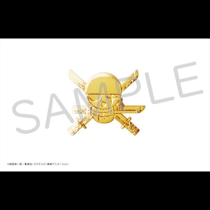 One Piece Pirate Flag Gold Pins Zoro