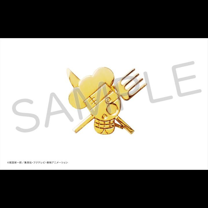 One Piece Pirate Flag Gold Pins Sanji