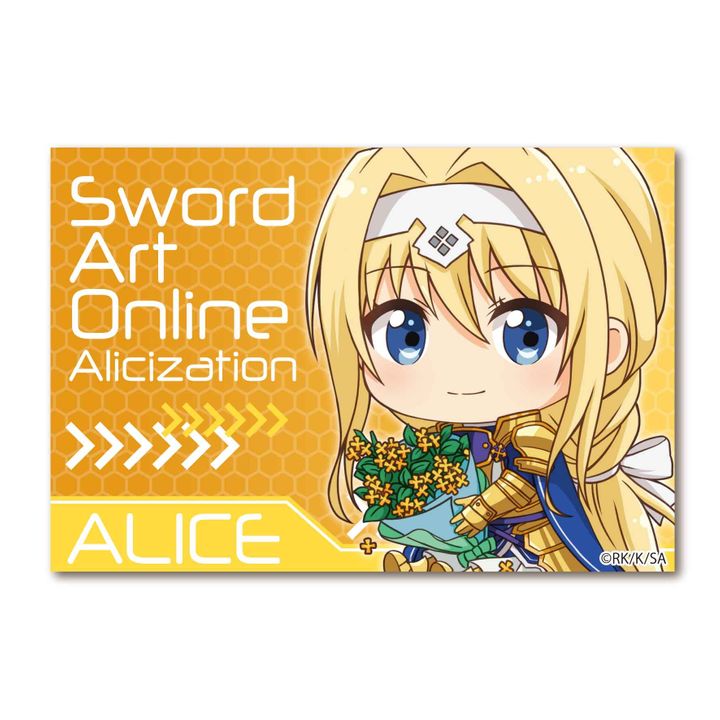 Sword Art Online -Alicization- GyuGyutto Big Square Can Badge Alice